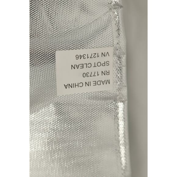 Room Essentials Recycled Cotton Lunch Tote Bag Front Pocket Mint/White One Size - Picture 4 of 4